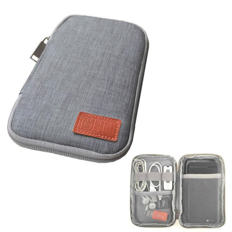 Reisen Bausatz Kleine Tasche praktisch fallen Digitale Gerät Gerät USB Kabel Daten Kabel Organizer Reise Eingefügt Tasche Lagerung Tasche
