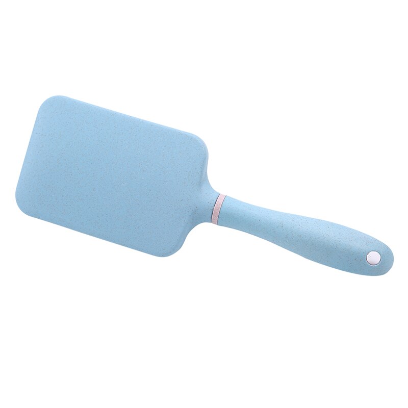 Palha de trigo escova de cabelo profissional almofada cabelo massagem pente palha escova massagem estilo do cabelo almofada de ar plana pente quadrado: light blue