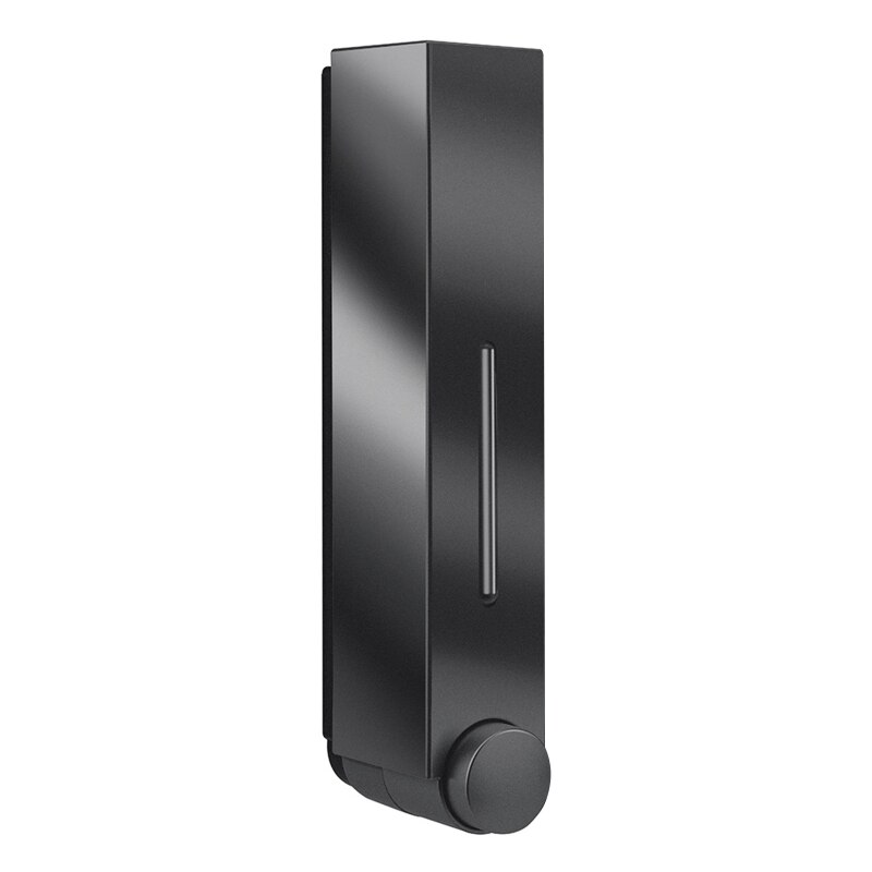 Wandmontage Zeepdispenser Wassen Lotion Handdesinfecterend Badkamer Hotel Shampoo Container Hand Zeepdispenser: Single Black