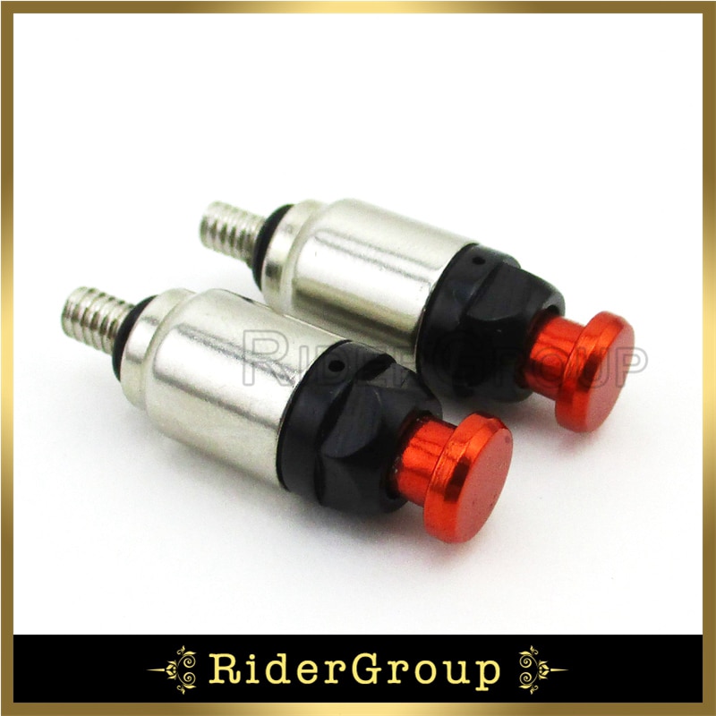 M4 x 0.7mm Orange Air Bleeder Valves For 43mm 48mm KTM WP Front Fork SX XC EXC 125 150 200 250 300 350 400 450