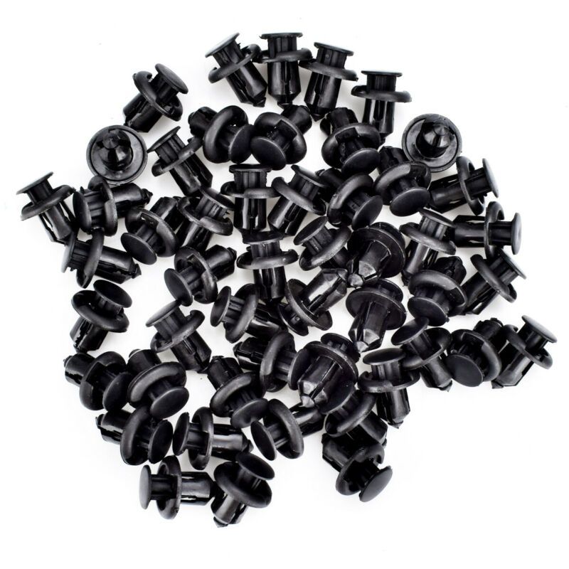 50* Set Fender Liner Fastener Rivet Push Clips Retainer 10 Mm Hole Dia For Honda