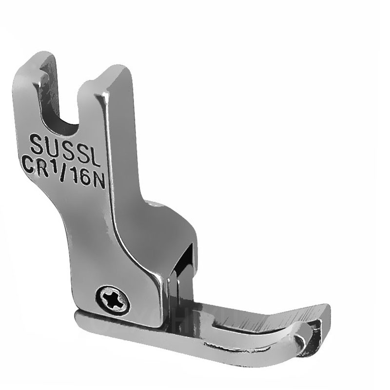 1 Pcs CR1/16N CR1/32N CL1/16N CL1/32N Industrial Sewing Machine Compensating Presser Foot Left/Right Edge Guide Presser Foot: Light Grey
