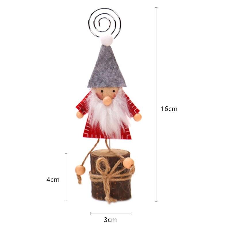 Weihnachten Dekor Schreibtisch Notizen Ordner Clips Begünstigt Platz-kartenhalter Tisch Foto Memo Anzahl Name Clips Nachricht Clips