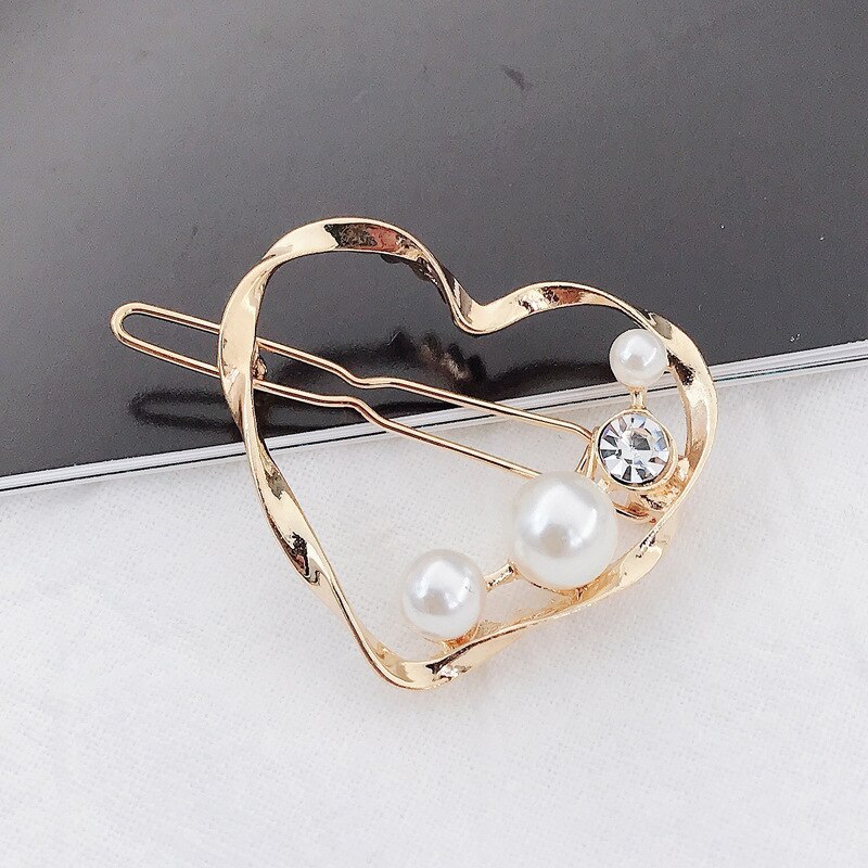 1 ensemble de pinces à cheveux en perles pour filles et femmes, barrettes, épingles à cheveux géométriques, accessoires pour cheveux