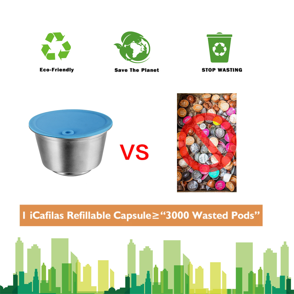 Voor Dolce Gusto Herbruikbare Koffiecapsules Voor Nescafe Picolo Xs Roestvrijstalen Recycle Pod Repuesto Navulbare Koffiefilter