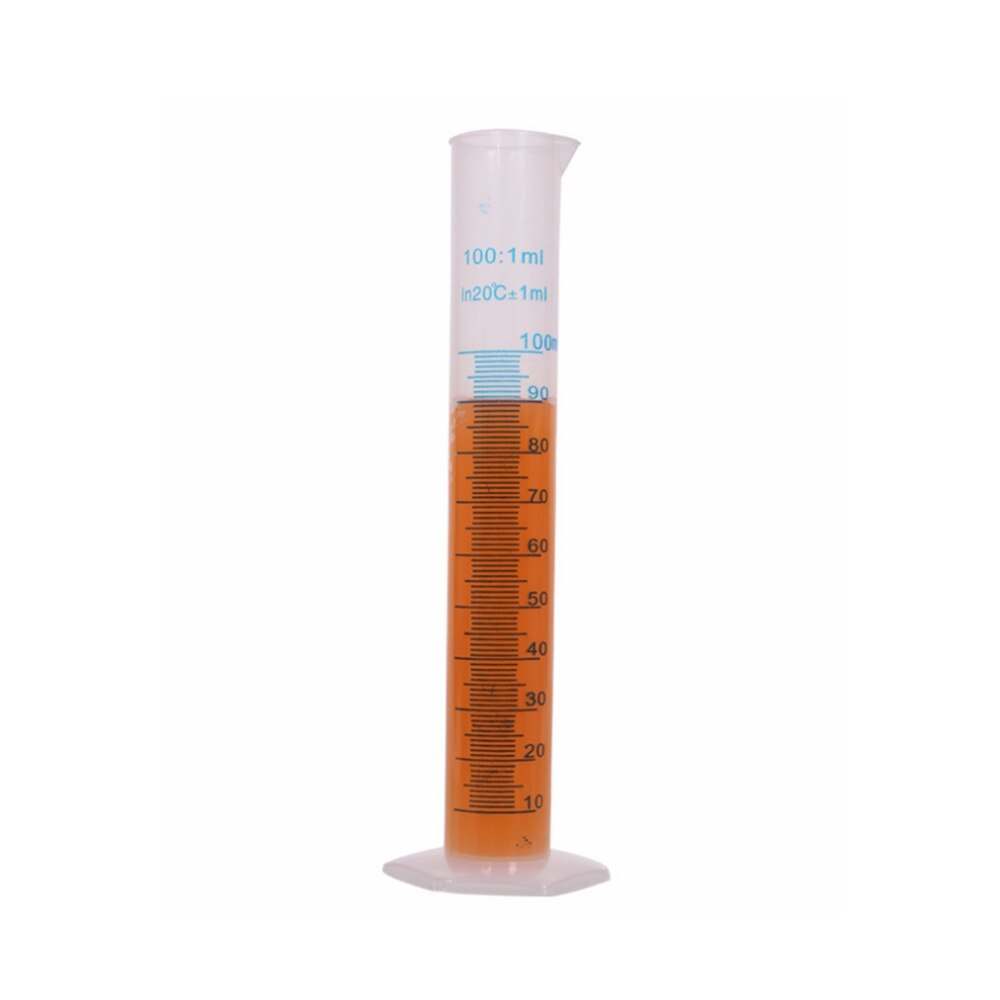 4pcs/set Plastic Measuring Cylinder Trial Liquid Tube Laboratory Test Container Laboratory Supplies JCX1081