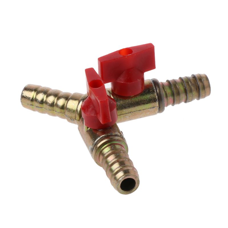 1PCS 3/8 &quot;ID Slang Barb Y Vorm 3 Manier Uitschakeling Kogelklep Fitting Voor Gas Water Olie