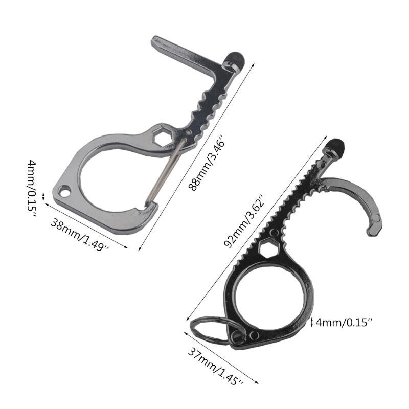 No Touch Door Opener Tool Mini Reusable Handle Keychain Press Elevator Button Hand Stick for Home Outdoor