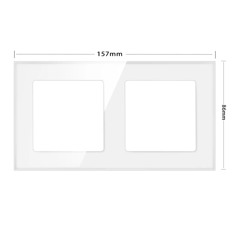 NYWP-wall mount module diy European standard white glass panel power socket switch button, hdmi, free combination of functions