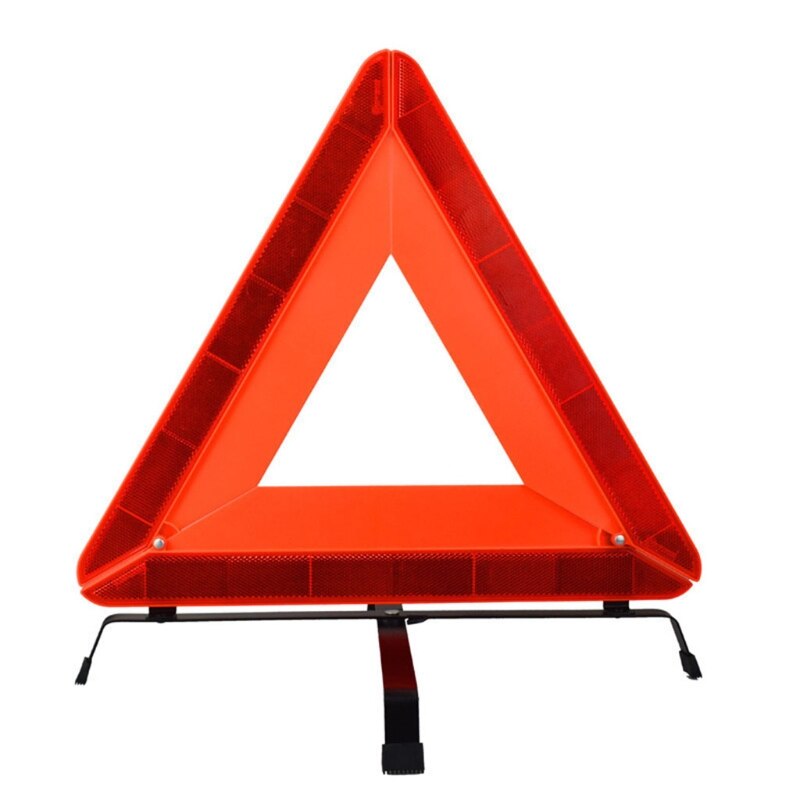 Car Triangle Warning Sign Foldable Reflective Tripod Red Safety Warning Triangle Car Accessories for Roadside Breakdown