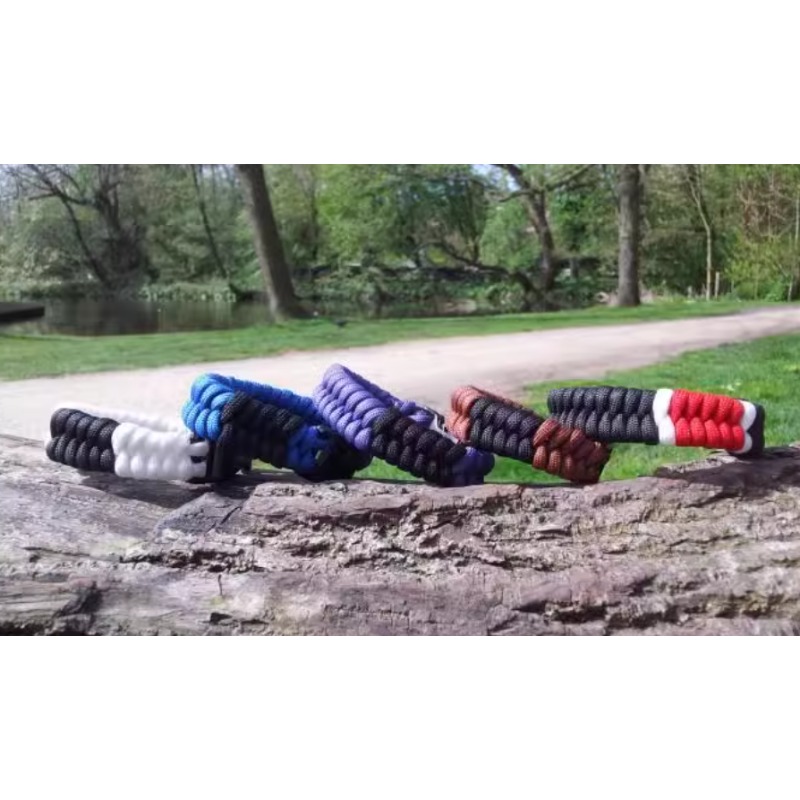 Brazilian Jiu-Jitsu Ranking Parachute Rope Set Adjustable Metal Carabiner and Keychain Outdoor Survival Camping Climbing