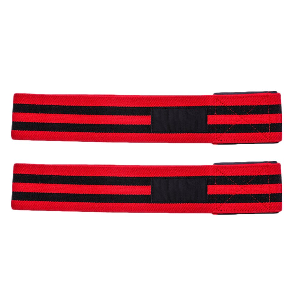 2Pcs Blood Flow Occlusion Restriction Exercise Training Resistanc Band Belt Plastic elasticity Exercise training resistance band: Red