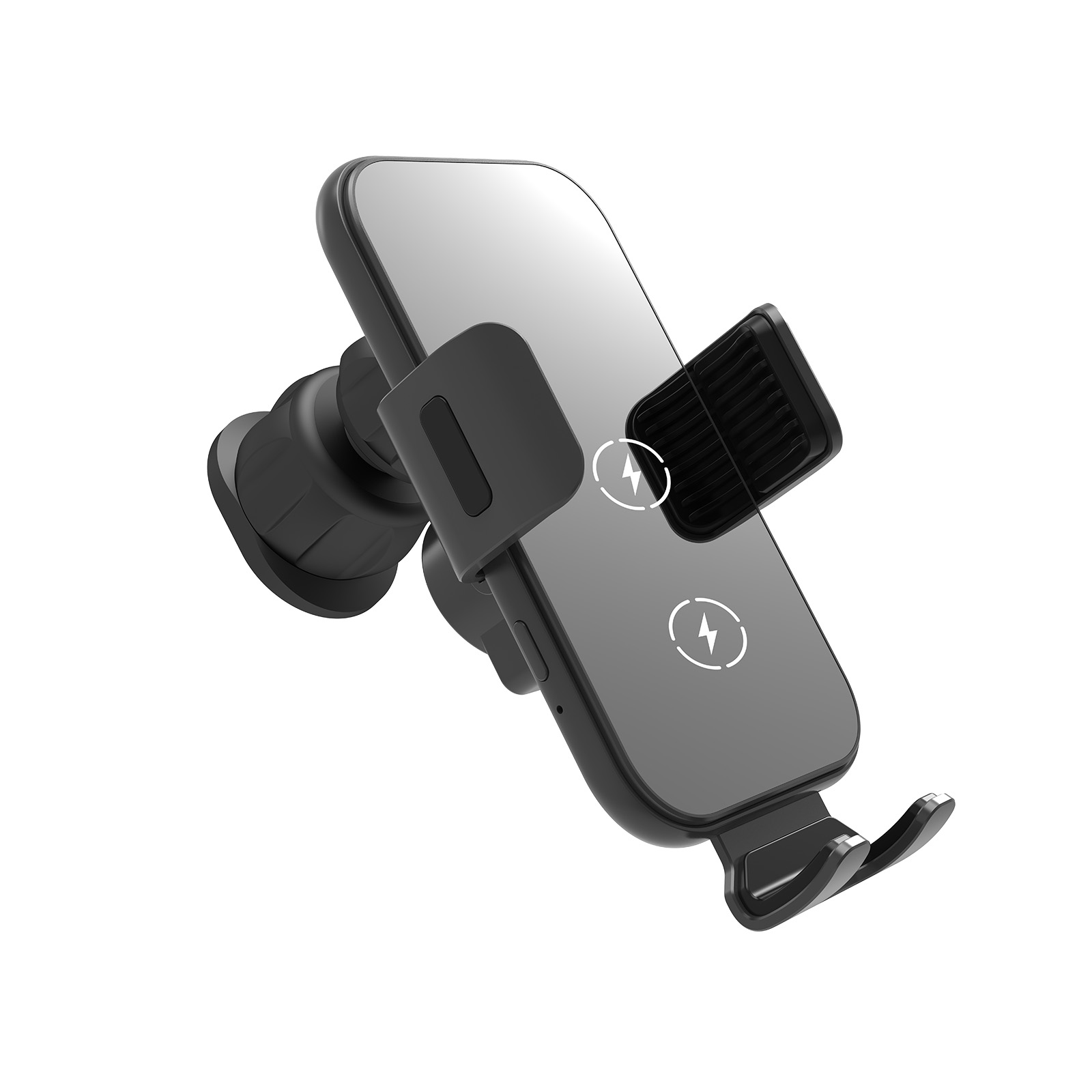 30w qi-autoladegerät mit kabelloser halterung für lüftungsschlitze im auto, kabelloses laden von smartphones, kompatibel mit samsung galaxy s3/ und z flip 3