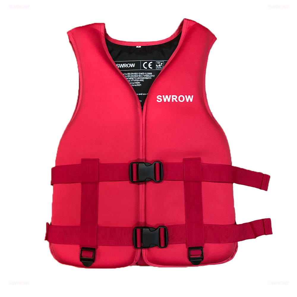 Adult kayak life jacket, surf vest, motorboats, wakeboard, raft, lifeboat, ski, water sports, swimming, drifting, life jacket: Xl / Burgundy red
