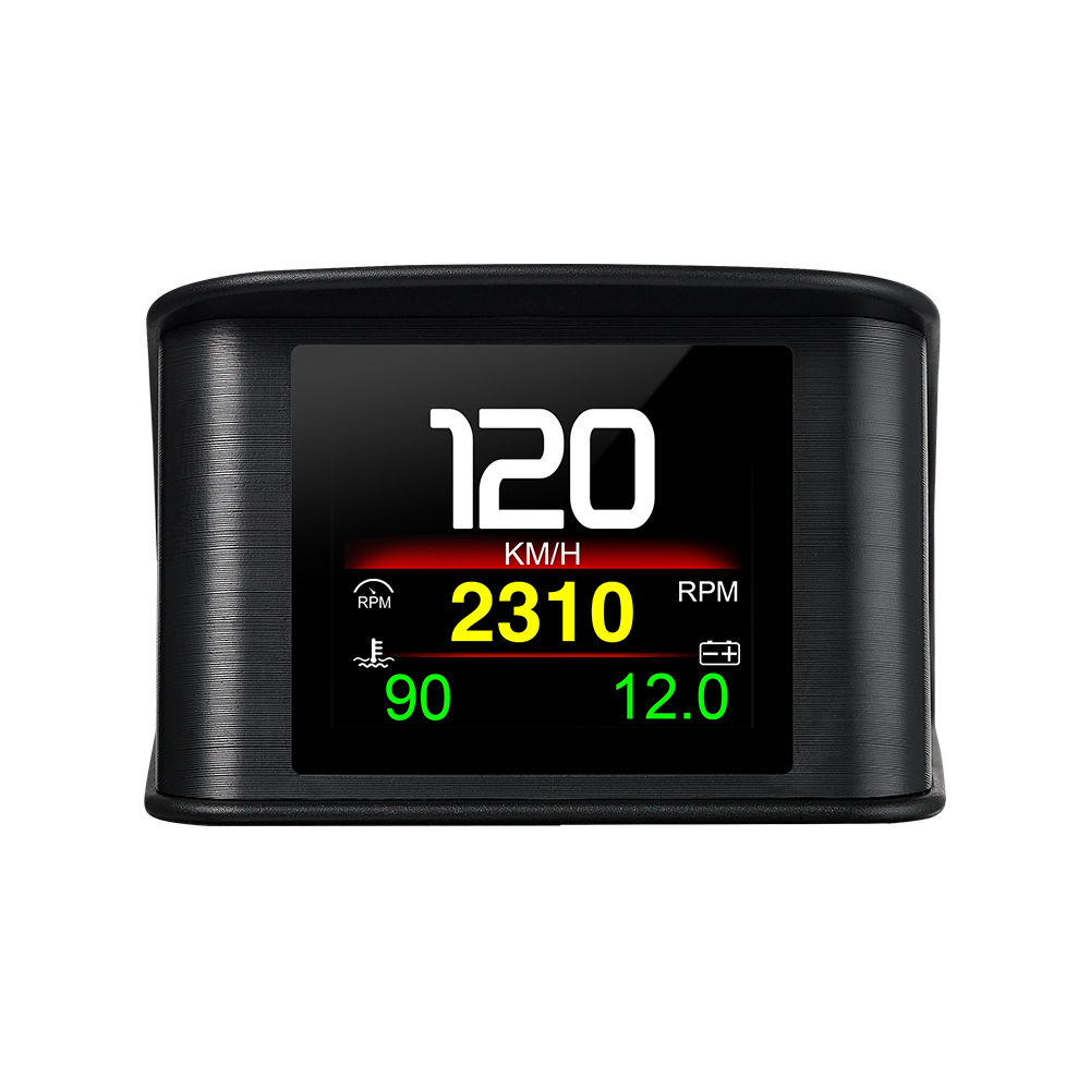 P8/P10/B1 Neue Multifunktions OBD2 + GPS Bordcomputer RPM Turbo Öldruck Wassertemperatur GPS Tachometer Kopf-hoch-Anzeige: Orange