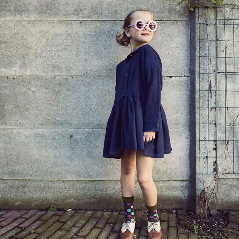 Okulary przeciwsłoneczne dla dzieci kwiat chłopcy dziewczęta okrągłe okulary dziecięce plastikowe okulary