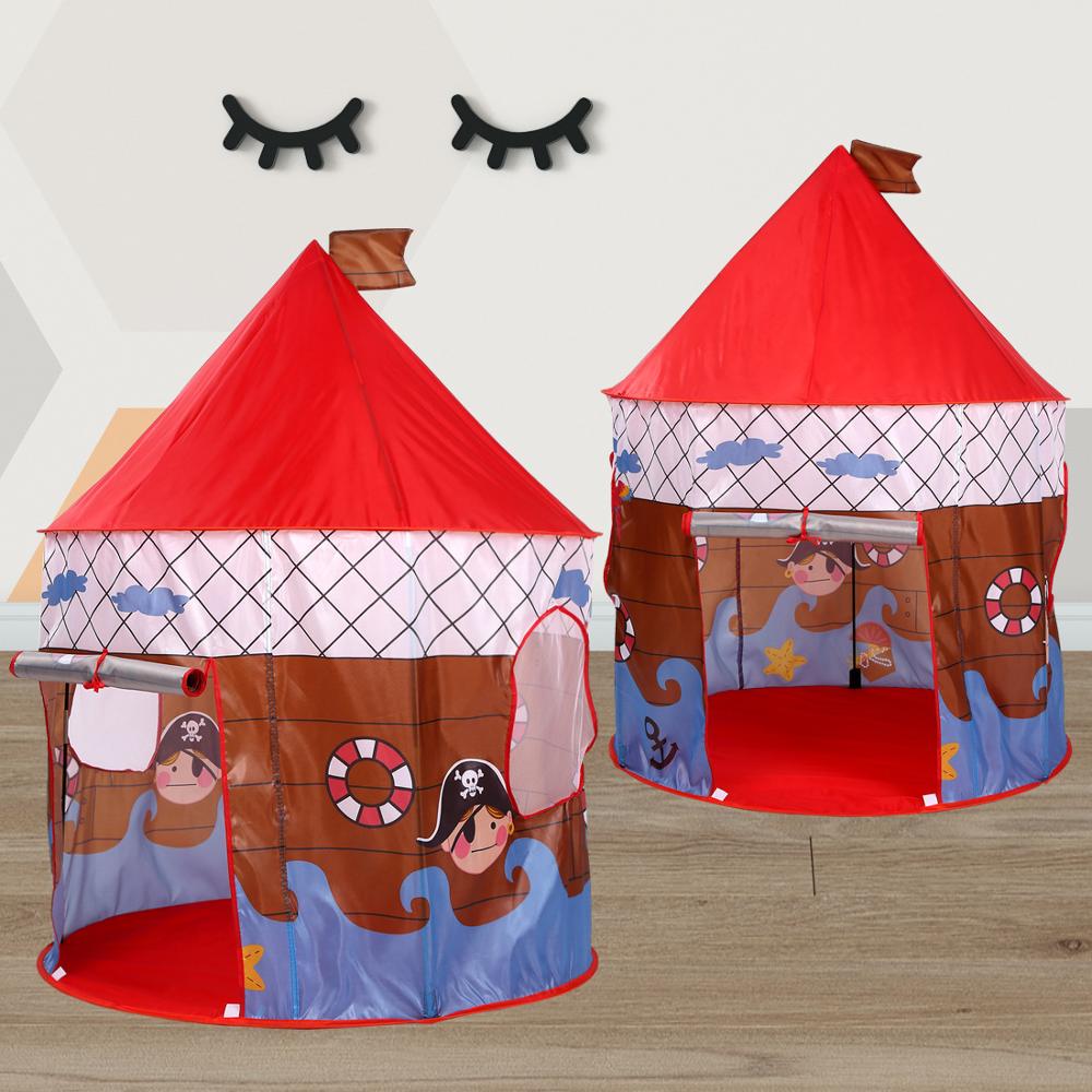 135CM Kids Play Tent Ball Pool Tent Boy Girl Princess Castle Portable Indoor Outdoor Baby Play Tents House Hut for Kids Toys