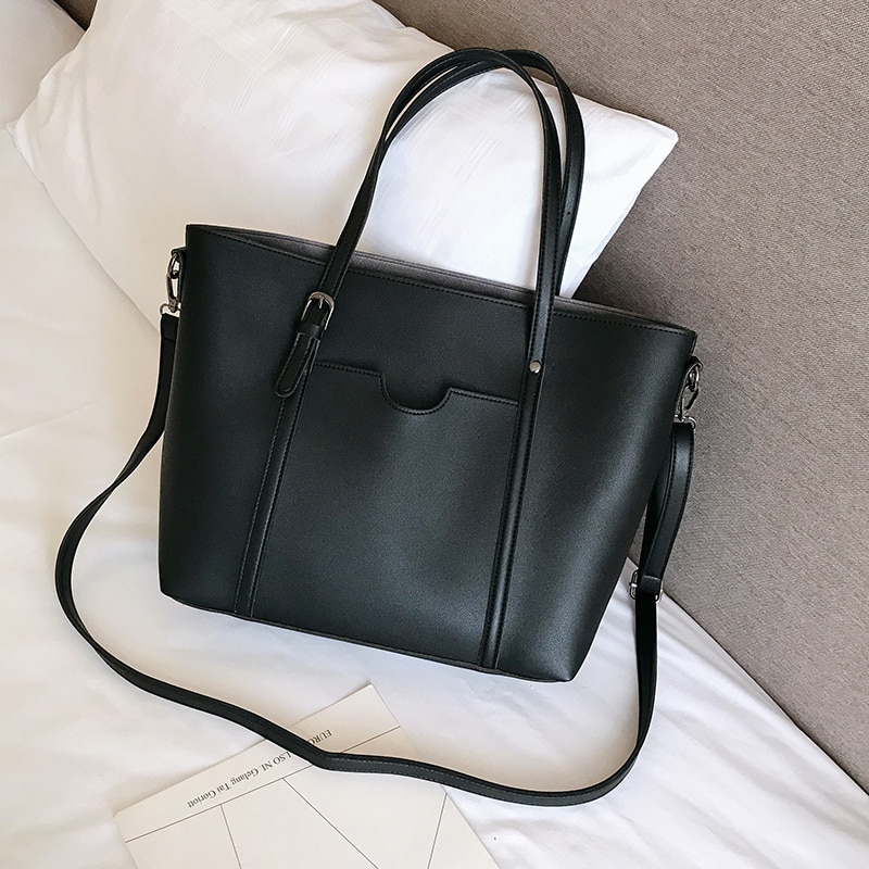 Store kvinder håndtaske læder kvinder skuldertasker kvinder messenger tasker damer afslappet tote tasker cross body taske kvinde