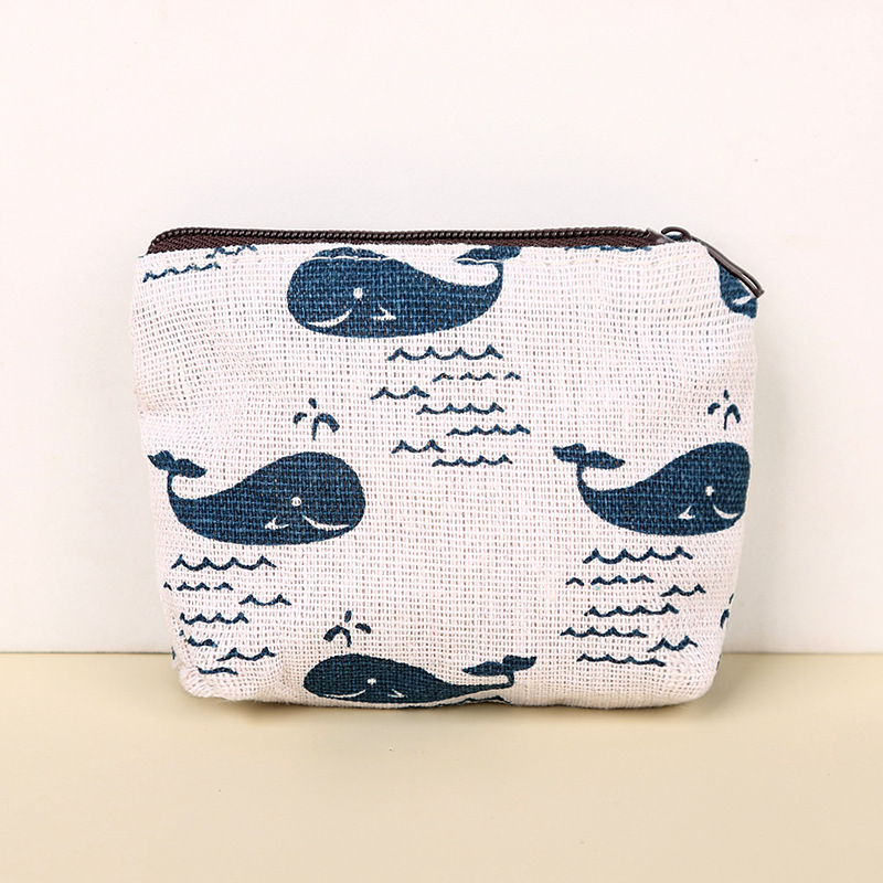 Donne della Tela di Canapa Della Borsa Della Carta di Chiave Mini Borsa Del Sacchetto Della Ragazza Dei Capretti Dei Bambini Carino Piccolo sacchetto della Chiusura Lampo Della Borsa Della Moneta del Supporto di Carta Del Sacchetto Del Raccoglitore cassa Del Sacchetto Del Sacchetto: 5