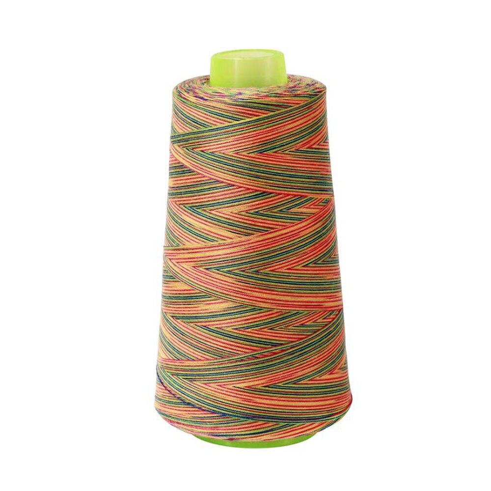 7PCS/LOT 3000 Yds 7 Color Overlocking Sewing Machine Polyester Thread Cones All Purpose