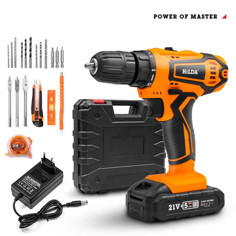 Mini 2V 16V 20V Wireless Power Driver Drill Driver Screwdriver Electric Screwdriver Set DC Lithium-Ion Battery Electrical Tools