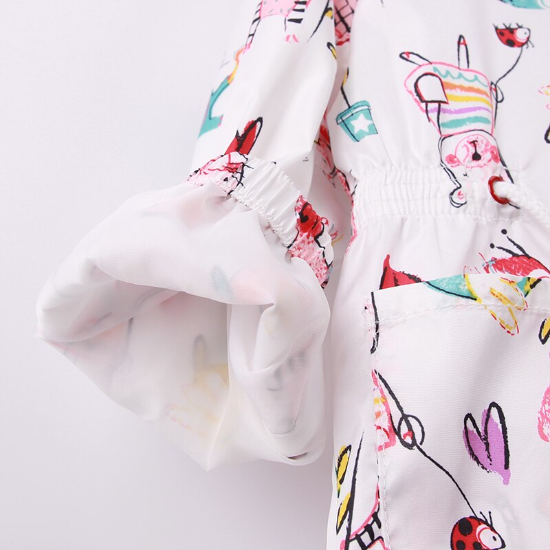 Kinderen Meisjes Lente Baby Meisje Jassen Cartoon Kat Muis Graffiti Jas Jas Capuchon Windjack Voor Meisjes Kinderen Bovenkleding