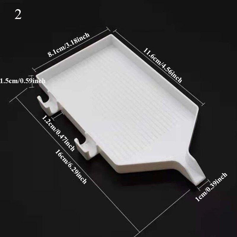 1Pc Large Capacity Point Drill Diamond Painting Tray Plate Embroidery Tool Accessories Organizer Storage Container for Beads: Army Green