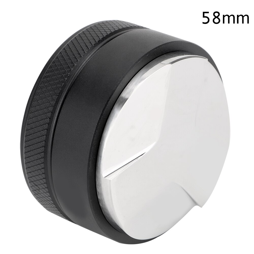 51/53/58mm 304 Acero inoxidable distribuidor de café Gadgets Accesorios de café Espresso Tampers de mano: Black 58mm