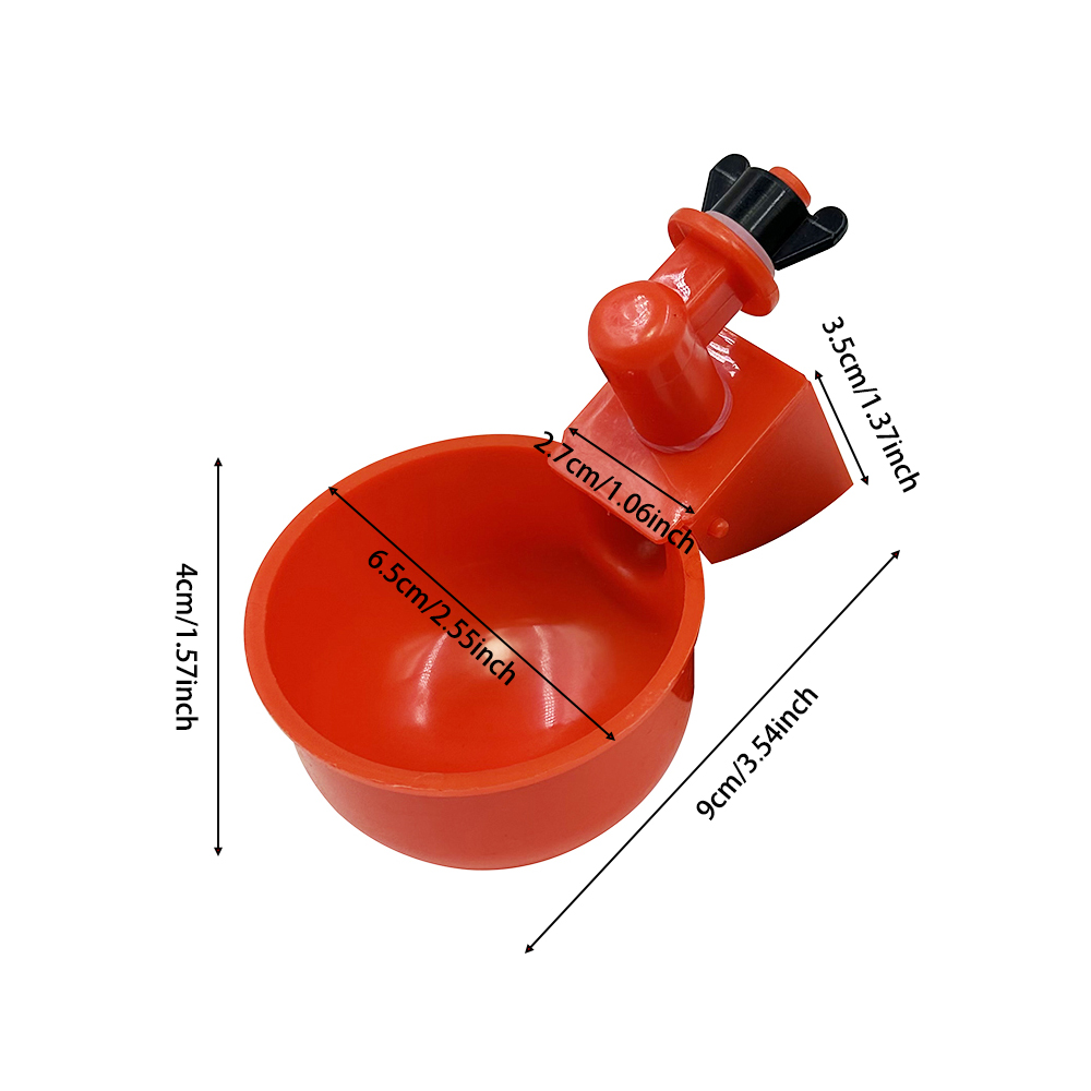Bebedero automático para aves de corral, tazón para pollo, pájaro, tazas de agua, máquina para beber de pato, cuencos colgantes, dispensador de agua: Blanco