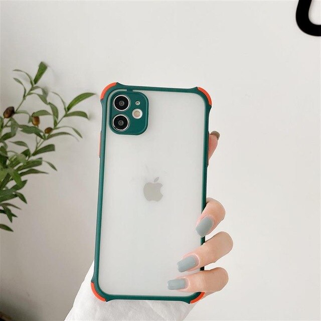 Telefoon Case Voor Xiaomi Redmi Note K20 9T 7 Pro Anti-Val Shockproof Matte Transparante Snoep Kleuren Soft tpu Silicone Case Cover: Redmi  Note 7 Pro / Dark Green