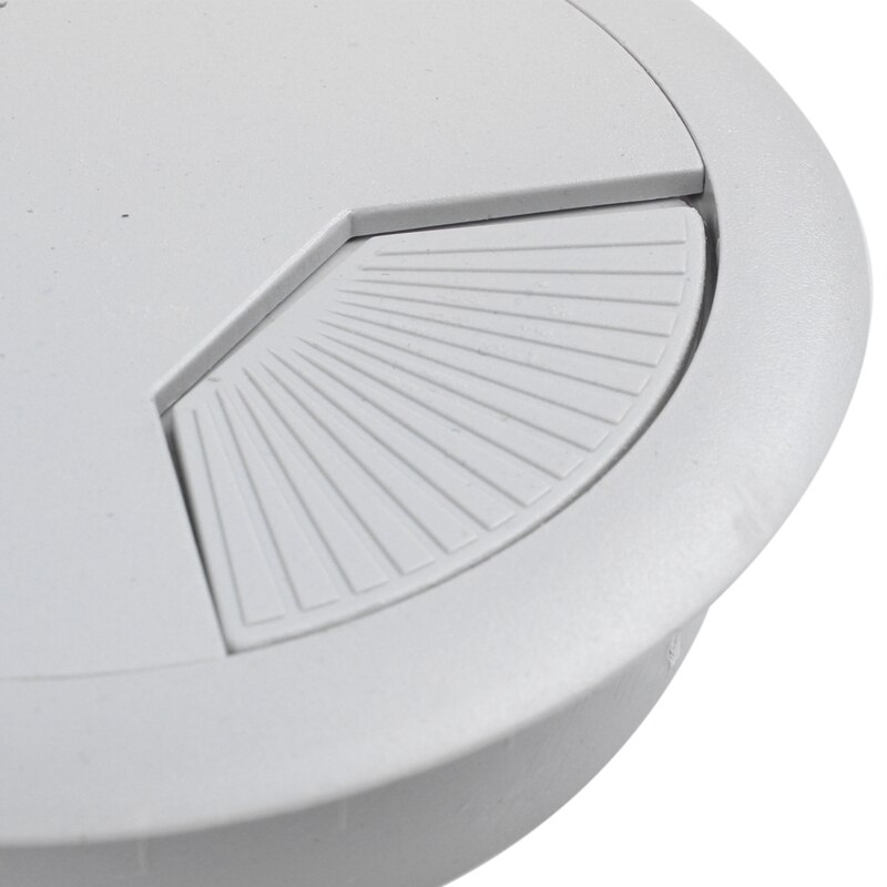 Retail 80mm Plastic Desktop Rable Cable Cover Grommet Organizer