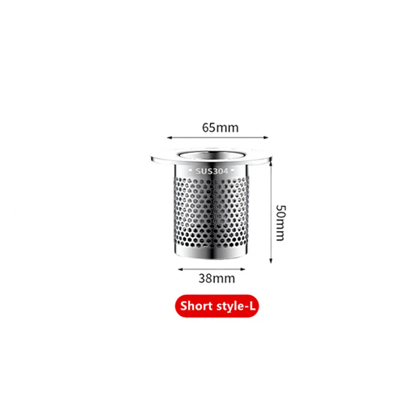 Roestvrijstalen gootsteenfilter Mesh Afvoerputje Filter Mesh Aanrecht Anti-verstopping Filter Badkamer Haarvanger Gootsteenaccessoires: Rose