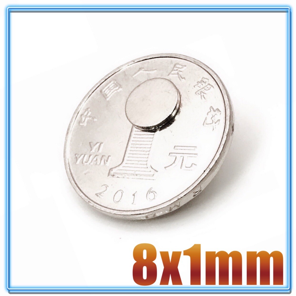 Disques magnétiques permanents Super puissants N35 en néodyme, 8x1mm, lot de 10/50/100/200/500 pièces