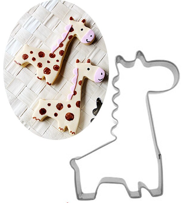 Bakken Tools 1 stks Dier Giraffe Vorm Biscuit Mold Bakvormen Fondant Cakevorm DIY Suiker ambachtelijke 3D Gebak Cookie Cutters