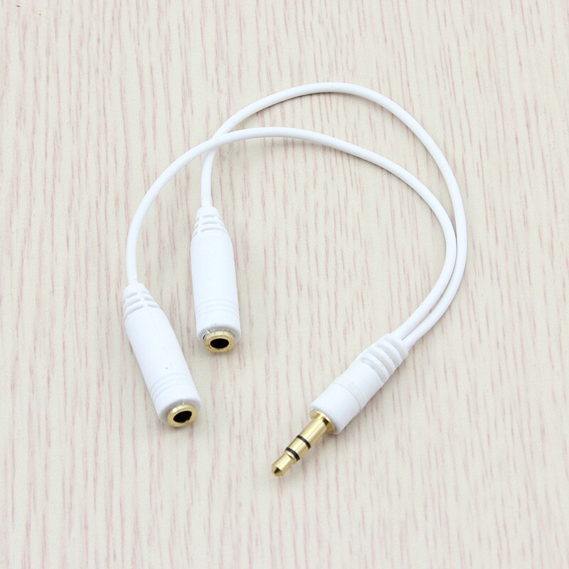 Audio Kabel Male 3.5mm naar 2 * Vrouwelijke 3.5mm Audio Hoofdtelefoon Splitter Verlengkabel Adapter