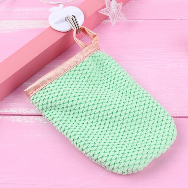 1pc Random Comfortable Microfiber Facial Cloth Face Towel Water Remover Cleansing Glove Reusable Remover Tool