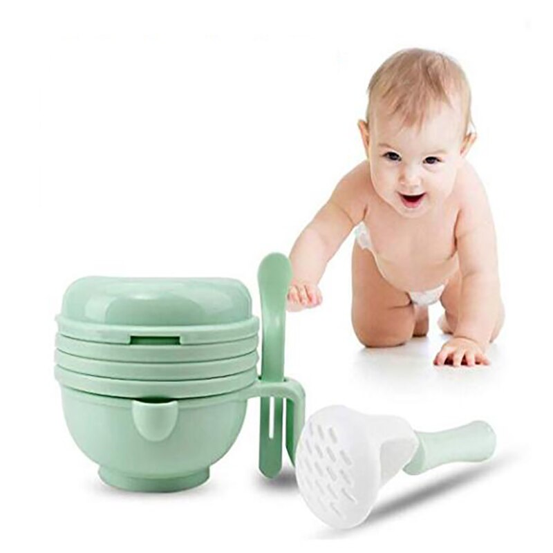 Baby Food Dishes Grinding Bowl Kit Infants Handmade Manual Plate Cooking Tools