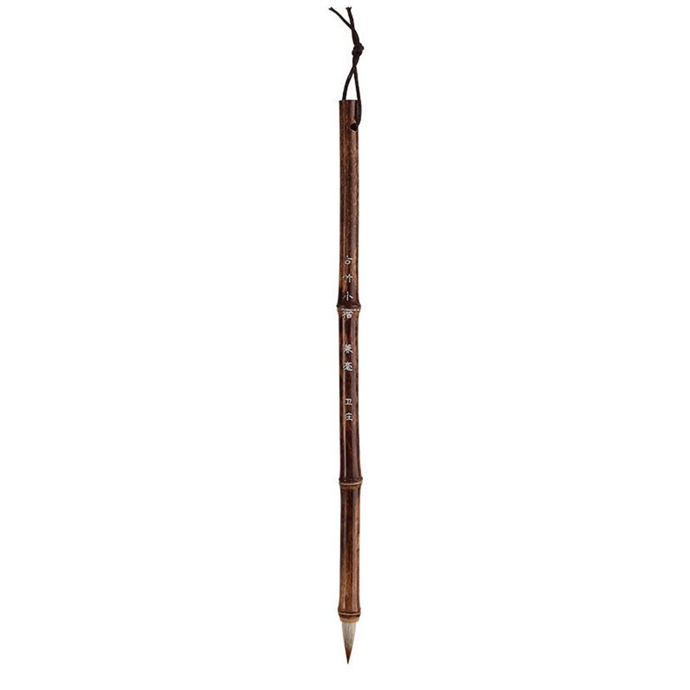 Traditional Chinese Writing Brushes Bamboo Wolf's Hair Writing Brush for Calligraphy Painting Practice Brush: black