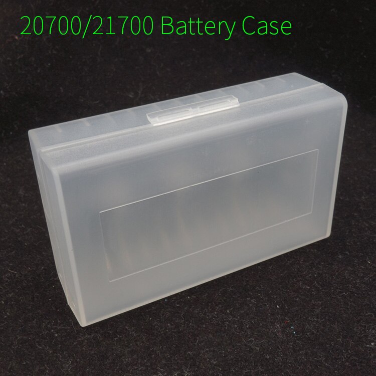 1Pcs 20700 Batterij Case Draagbare Plastic Dual Box Voor 21700 20700 18650 Doorschijnend Frosted