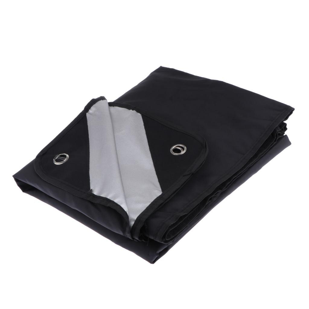 Drum Dust Set Cover Water-Resistant Oxford Fabric Cover With Sewn-in Weighted Corners, 79 x 100 Inch