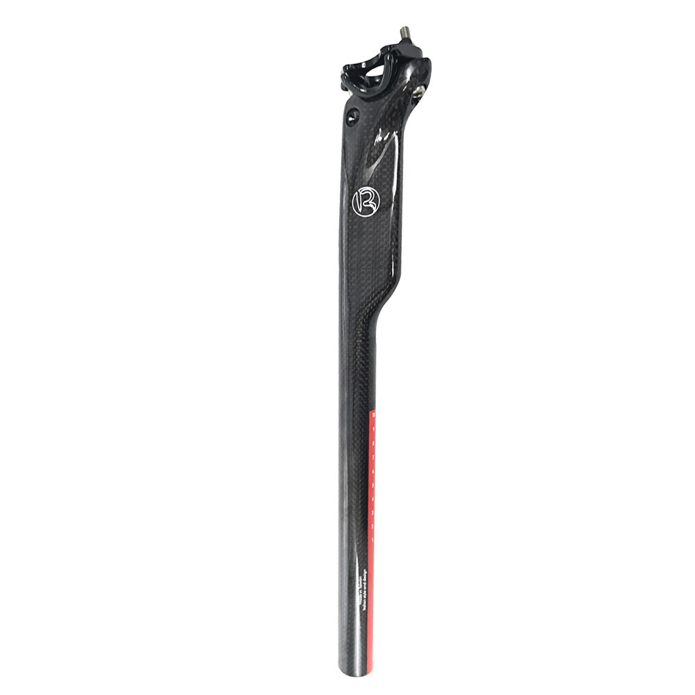 Tige De Selle Vélo Carbone 3K 27.2/31.6mm X 350/400mm - Ultra Légère Pour VTT Route BMX