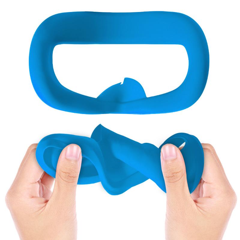 Siliconen Gezicht Cover Vervanging Oogmasker Pad Kussenhoes Voor Oculus Quest 2 Vr Case Virtual Reality Bril Accessoires