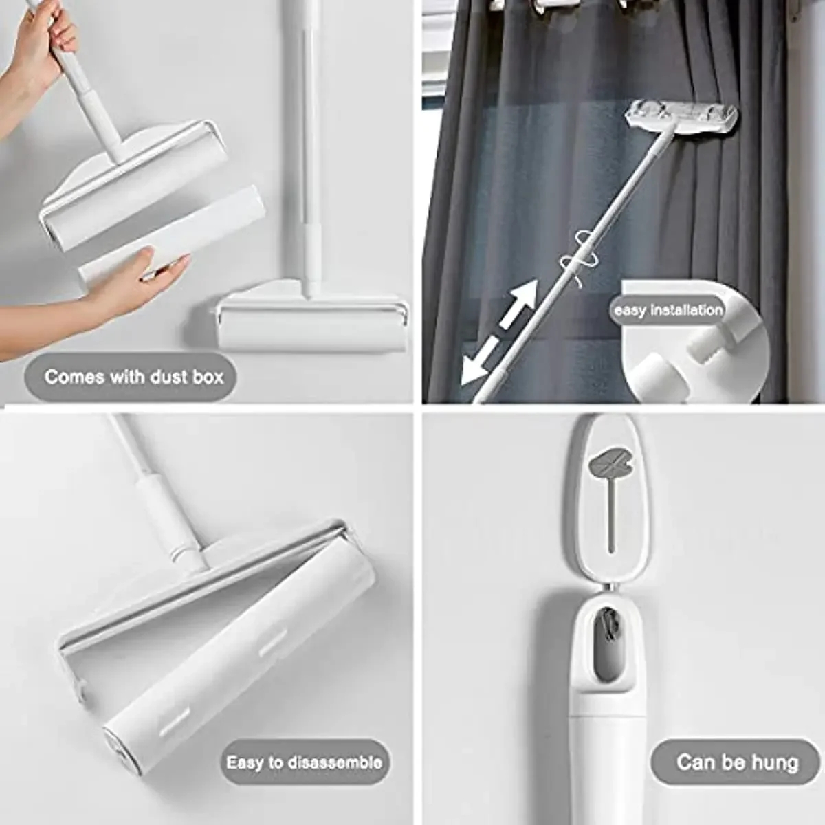 Long handled cotton roller, sofa carpet cleaner, large adhesive tear off brush, pet hair removal roller，Lint roller
