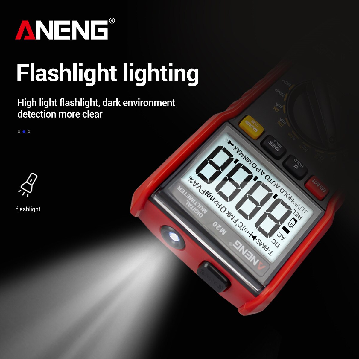 Multimetro digitale ANENG M20 6000 conteggi tester Esrmeter Multimetro Analogico digitale Profissional con retroilluminazione amperometro AC/DC