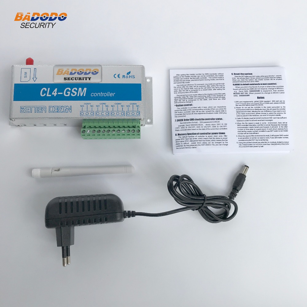 Joskeijky 4G GSM Smart Controller - 4 Kanäle Relaisausgang Mit APP Steuerung EU Stecker