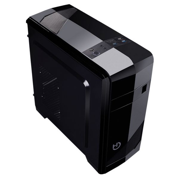 Micro ATX Midtower Fall Hiditec ATX M10 USB 3.0 Schwarz