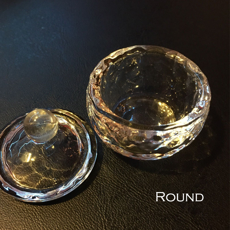 Acrylic Liquid Powder Crystal Glass Dappen Dish Holder with Lid Nail Art Tool: Type 5