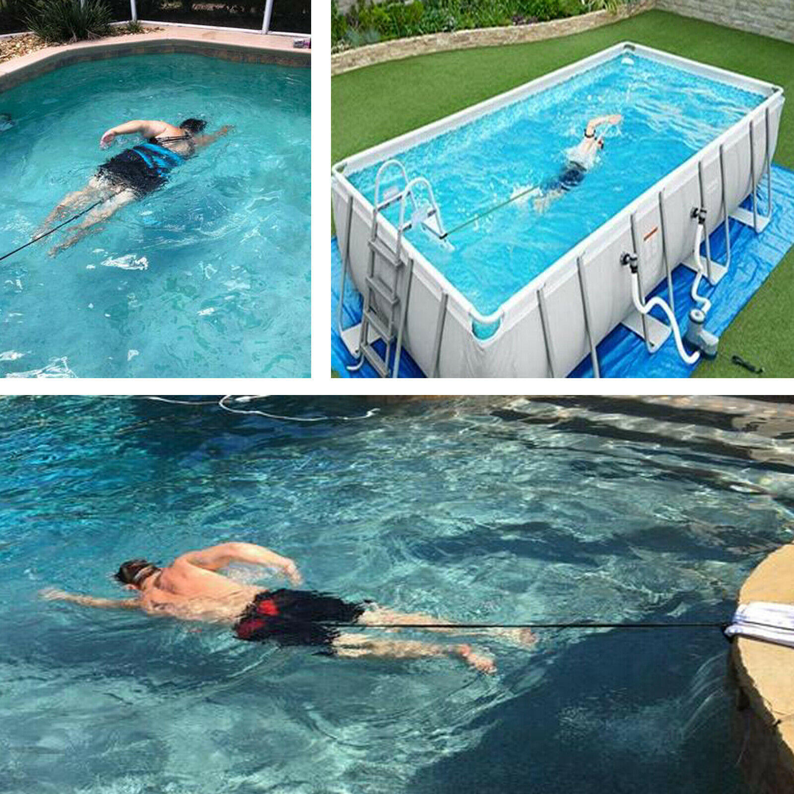 Verbeterd Premium Swim Trainer Zwembad Trainer Sport Weerstand Leash Stationaire