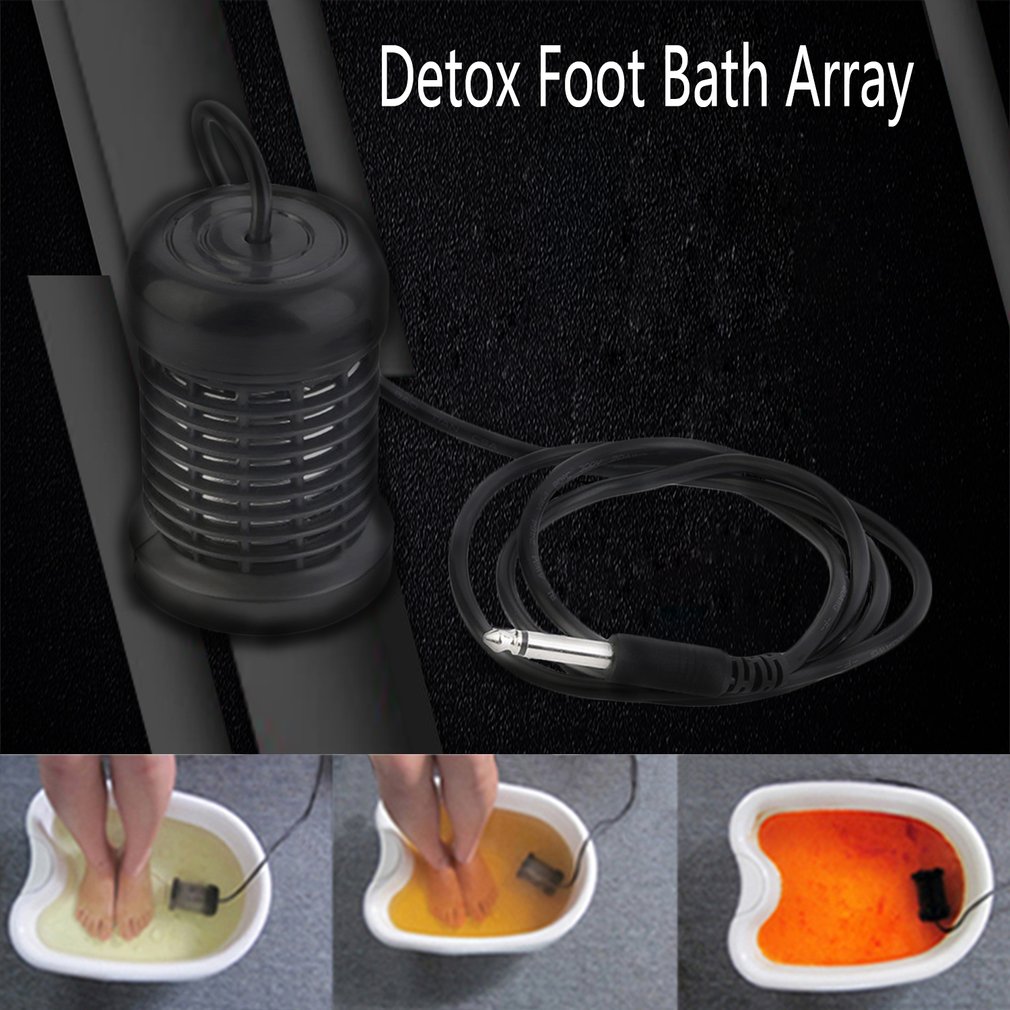 Detox fodbad arrays rundt rustfrit stål array aqua spa fodmassage slappe af smertelindringsværktøj ionisk rense ion fjerne smerte