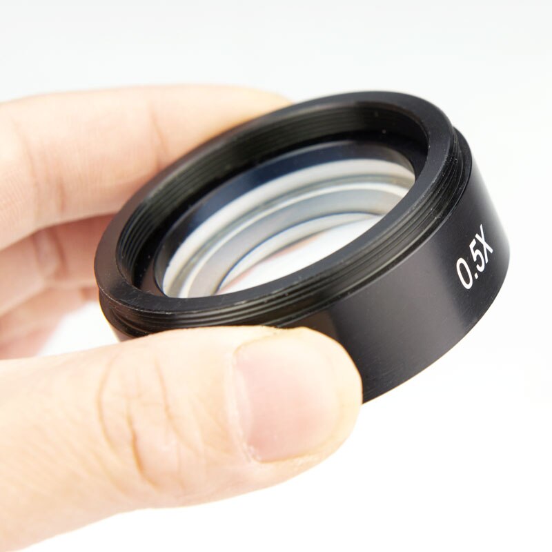 0.5X Auxiliary Objective Lens Barlow Lens for Zoom Stereo Microscope Thread 48mm Trinocular stero Microscope Accessories